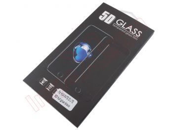 Protector de pantalla de cristal templado 5D con marco de color negro para Huawei Mate 20 Lite